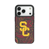University of Southern California Trojans Paisley MagSafe Compatible Phone Case for Apple iPhone