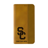 University of Southern California Trojans Personalized Burn Folio Phone Case for Apple iPhone