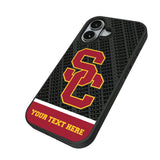 University of Southern California Trojans Personalized EndZone Plus Bump Phone Case for Apple iPhone