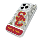 University of Southern California Trojans Personalized EndZone Plus Glitter Phone Case for Apple iPhone