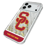 University of Southern California Trojans Personalized EndZone Plus Glitter Phone Case for Apple iPhone