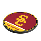 University of Southern California Trojans Personalized Endzone Solid 15-Watt Wireless Charger