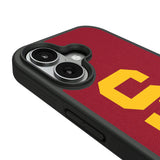 University of Southern California Trojans Personalized Stripe Bump Phone Case for Apple iPhone