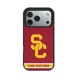 University of Southern California Trojans Personalized Stripe Bump Phone Case for Apple iPhone 17 Series