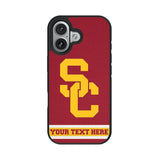 University of Southern California Trojans Personalized Stripe Bump Phone Case for Apple iPhone 17 Series