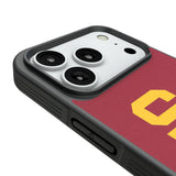 University of Southern California Trojans Personalized Stripe Bump Phone Case for Apple iPhone