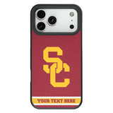 University of Southern California Trojans Personalized Stripe Bump Phone Case for Apple iPhone