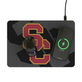 University of Southern California Trojans Personalized Tilt 15-Watt Wireless Charger and Mouse Pad