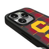 University of Southern California Trojans Plaid MagSafe Compatible Phone Case for Apple iPhone