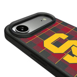 University of Southern California Trojans Plaid MagSafe Compatible Phone Case for Apple iPhone