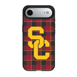 University of Southern California Trojans Plaid MagSafe Compatible Phone Case for Apple iPhone