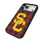 University of Southern California Trojans Plaid MagSafe Compatible Phone Case for Apple iPhone