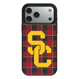 University of Southern California Trojans Plaid MagSafe Compatible Phone Case for Apple iPhone