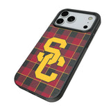 University of Southern California Trojans Plaid MagSafe Compatible Phone Case for Apple iPhone