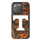 University of Tennessee Volunteers Paisley Black Bling Phone Case for Apple iPhone