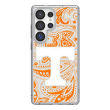 University of Tennessee Volunteers Paisley Clear Phone Case for Samsung Galaxy