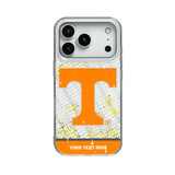 University of Tennessee Volunteers Personalized EndZone Plus Glitter Phone Case for Apple iPhone