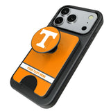 University of Tennessee Volunteers Personalized Endzone Solid PopSockets MagSafe-Compatible PopWallet+