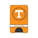 University of Tennessee Volunteers Personalized Endzone Solid PopSockets MagSafe-Compatible PopWallet+