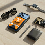 University of Tennessee Volunteers Personalized Endzone Solid PopSockets MagSafe-Compatible PopWallet+