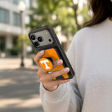 University of Tennessee Volunteers Personalized Endzone Solid PopSockets MagSafe-Compatible PopWallet+
