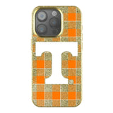 University of Tennessee Volunteers Plaid Bling Phone Case for Apple iPhone