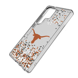 University of Texas Longhorns Confetti Clear Phone Case for Samsung Galaxy