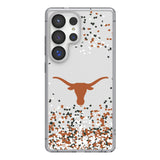 University of Texas Longhorns Confetti Clear Phone Case for Samsung Galaxy