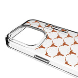 University of Texas Longhorns Fashion Pattern Clear Phone Case for Apple iPhone