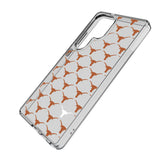 University of Texas Longhorns Fashion Pattern Clear Phone Case for Samsung Galaxy