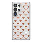 University of Texas Longhorns Fashion Pattern Clear Phone Case for Samsung Galaxy