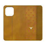 University of Texas Longhorns Fashion Pattern Folio Phone Case for Apple iPhone
