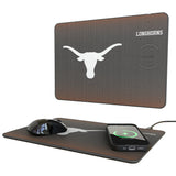 University of Texas Longhorns Linen 15-Watt Wireless Charger and Mouse Pad
