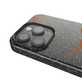 University of Texas Longhorns Linen Black Bling Phone Case for Apple iPhone