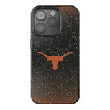 University of Texas Longhorns Linen Black Bling Phone Case for Apple iPhone