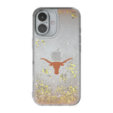 University of Texas Longhorns Linen Glitter Phone Case for Apple iPhone