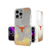 University of Texas Longhorns Linen Glitter Phone Case for Apple iPhone