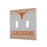 University of Texas Longhorns Linen Hidden-Screw Light Switch Plate