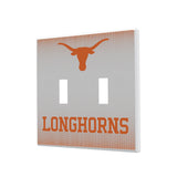 University of Texas Longhorns Linen Hidden-Screw Light Switch Plate