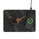 University of Texas Longhorns Monocolor Tilt 15-Watt Wireless Charger and Mouse Pad