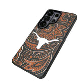 University of Texas Longhorns Paisley MagSafe Compatible Phone Case for Samsung Galaxy 26 Series