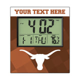 University of Texas Longhorns Personalized Color Block Wall Clock