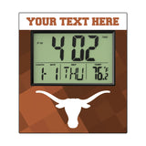University of Texas Longhorns Personalized Color Block Wall Clock