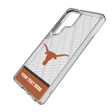 University of Texas Longhorns Personalized EndZone Plus Clear Phone Case for Samsung Galaxy