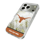 University of Texas Longhorns Personalized EndZone Plus Glitter Phone Case for Apple iPhone 17 Series