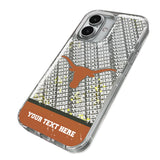 University of Texas Longhorns Personalized EndZone Plus Glitter Phone Case for Apple iPhone