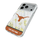 University of Texas Longhorns Personalized EndZone Plus Glitter Phone Case for Apple iPhone