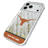 University of Texas Longhorns Personalized EndZone Plus Glitter Phone Case for Apple iPhone