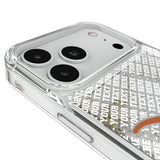 University of Texas Longhorns Personalized EndZone Plus Glitter Phone Case for Apple iPhone