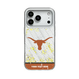 University of Texas Longhorns Personalized EndZone Plus Glitter Phone Case for Apple iPhone